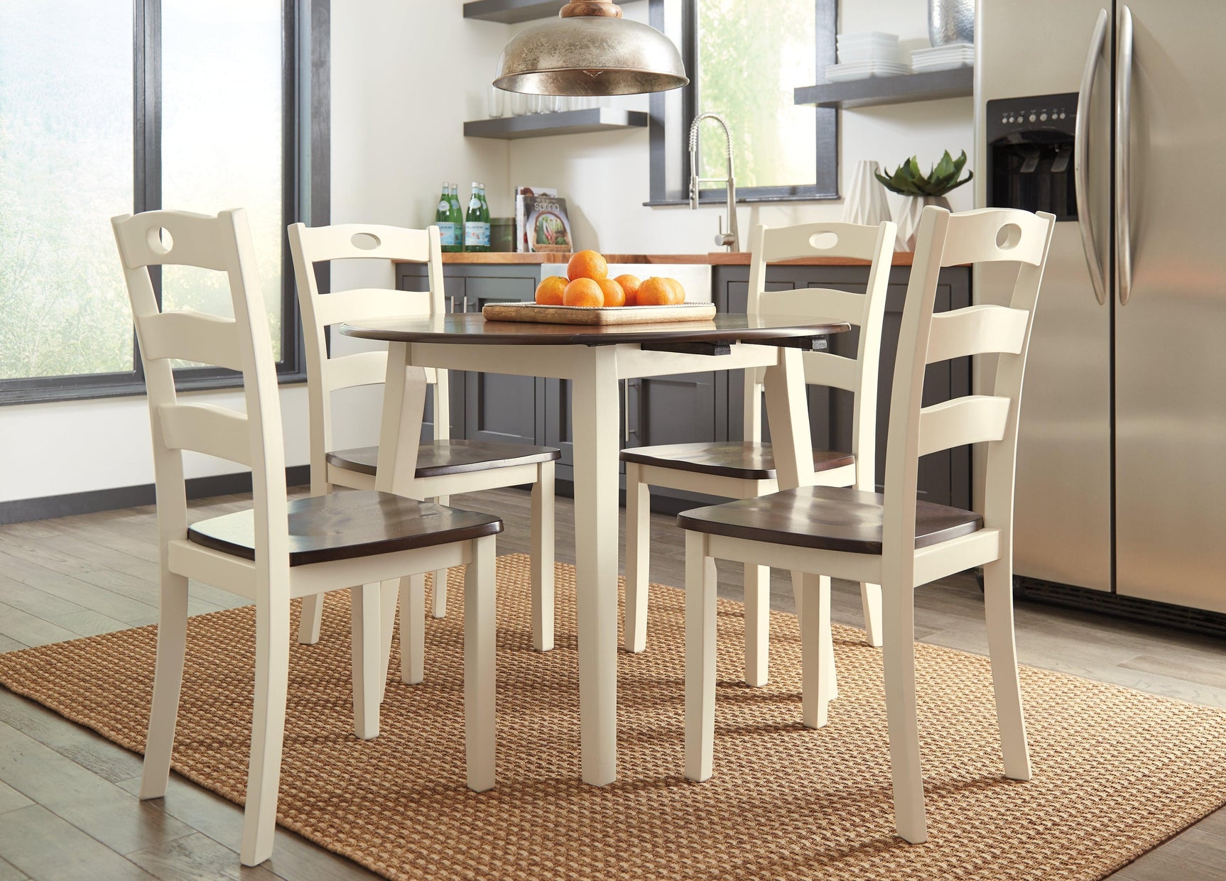 Woodanville Cream/brown Dining Chair - Ella Furniture