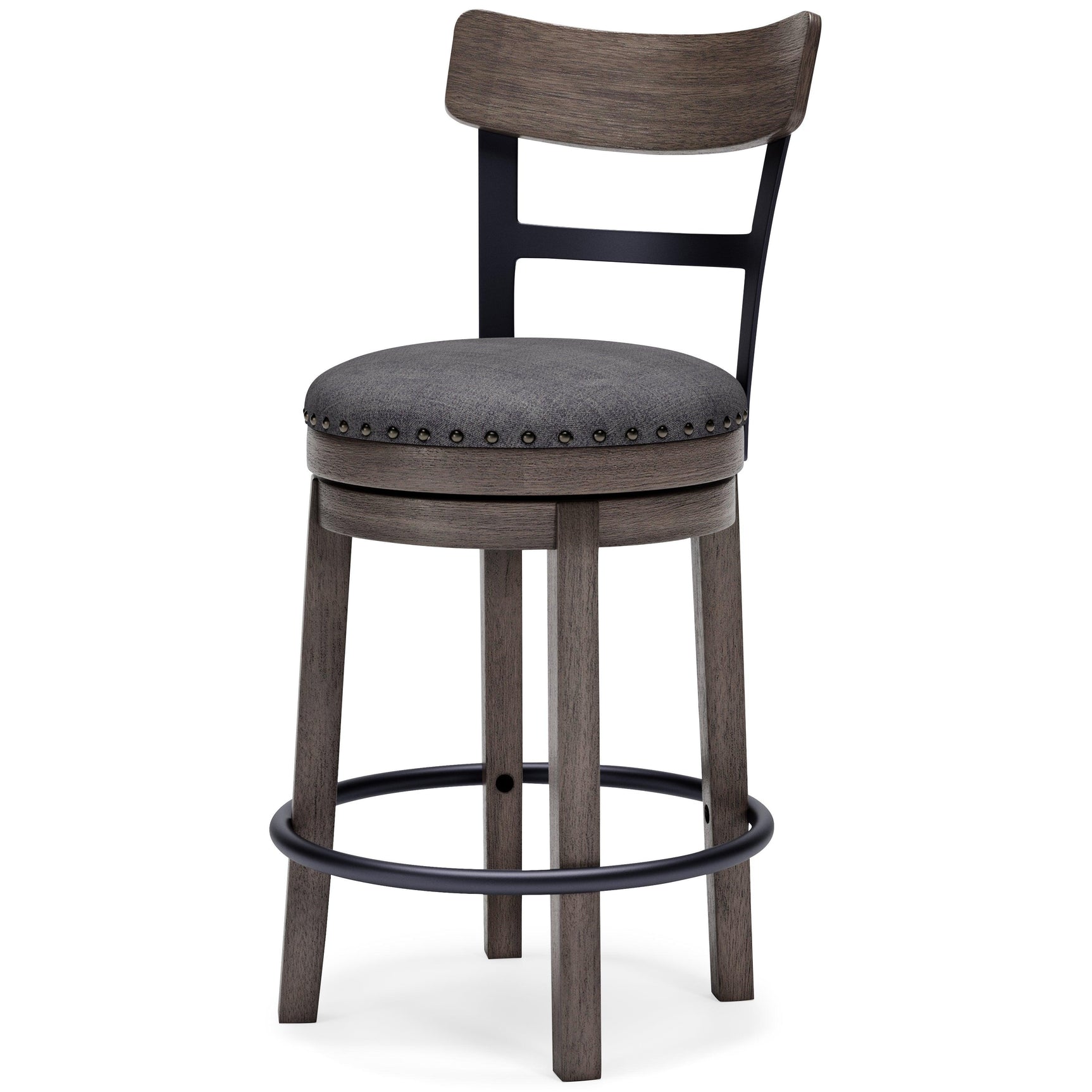 Caitbrook Gray Counter Height Bar Stool - Ella Furniture