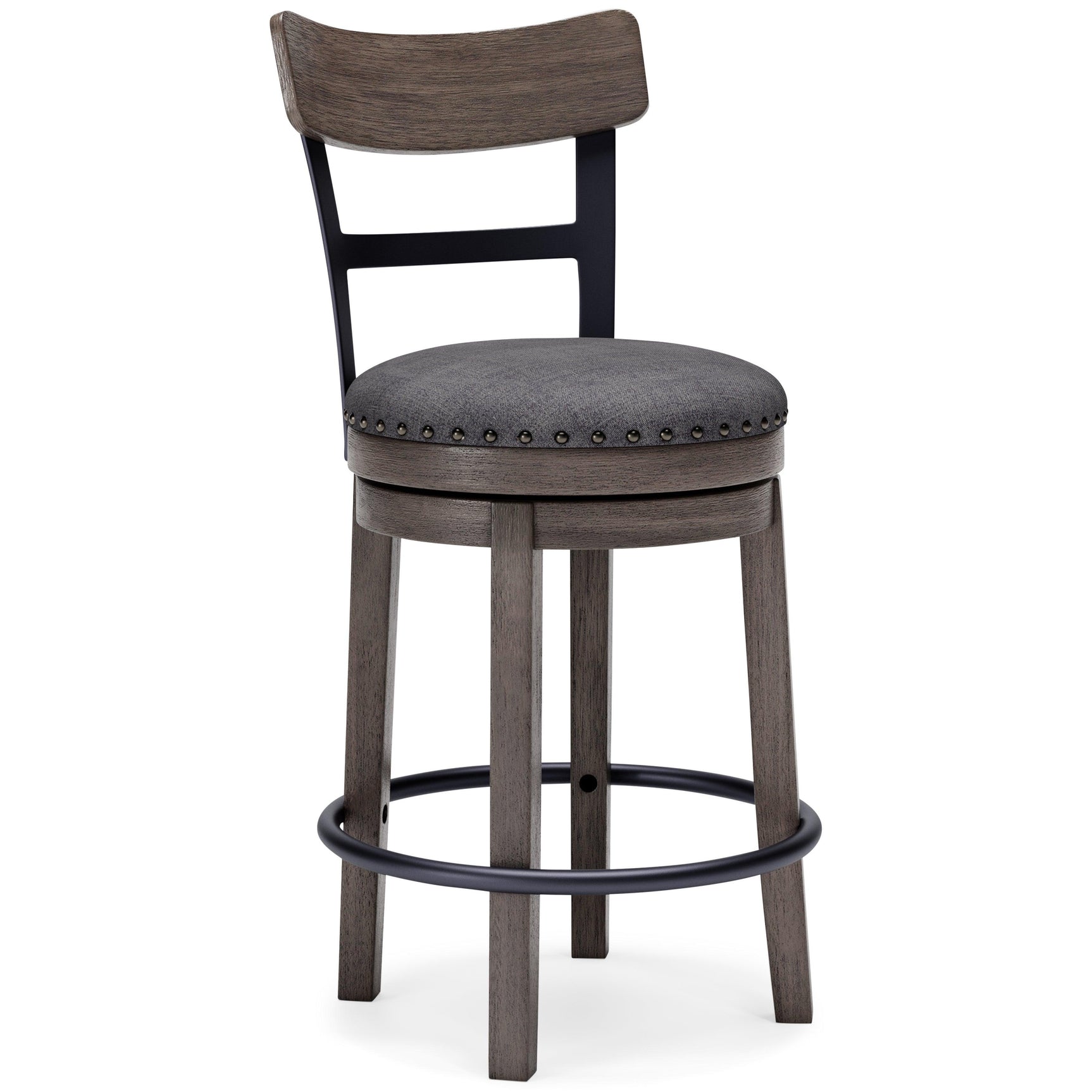 Caitbrook Gray Counter Height Bar Stool - Ella Furniture