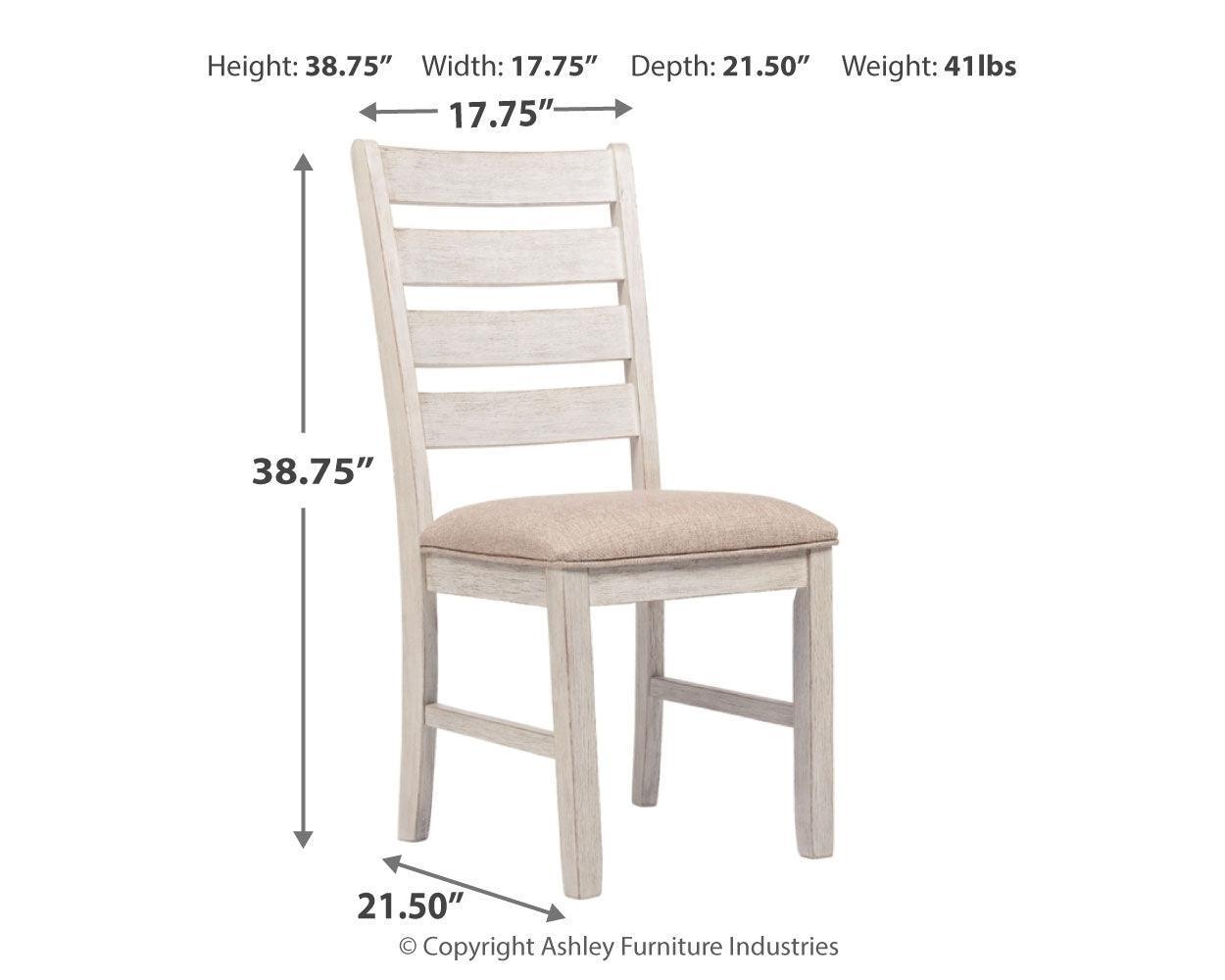 Skempton White/light Brown Dining Chair - Ella Furniture