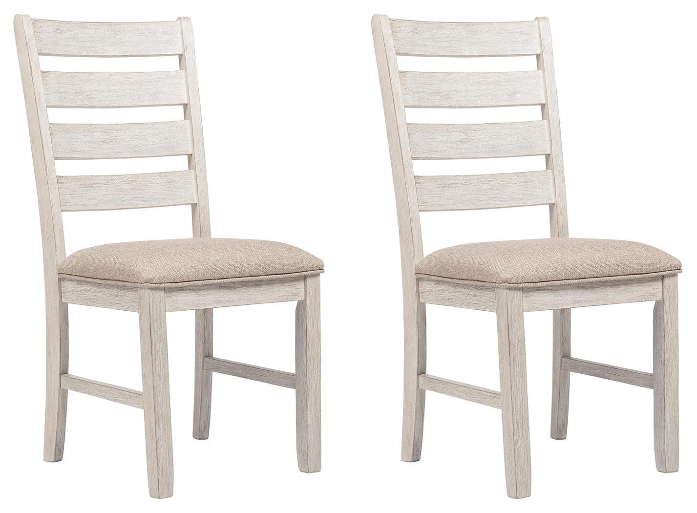 Skempton White/light Brown Dining Chair - Ella Furniture