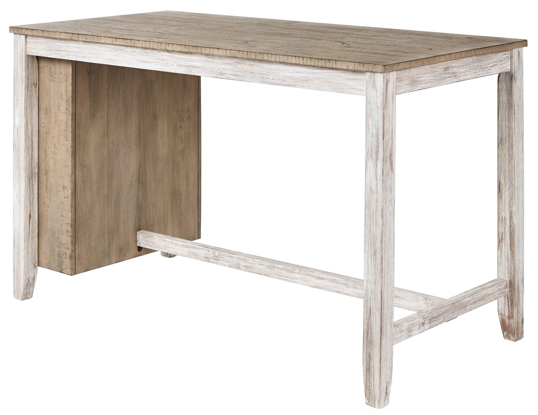 Skempton White/light Brown Counter Height Dining Table - Ella Furniture