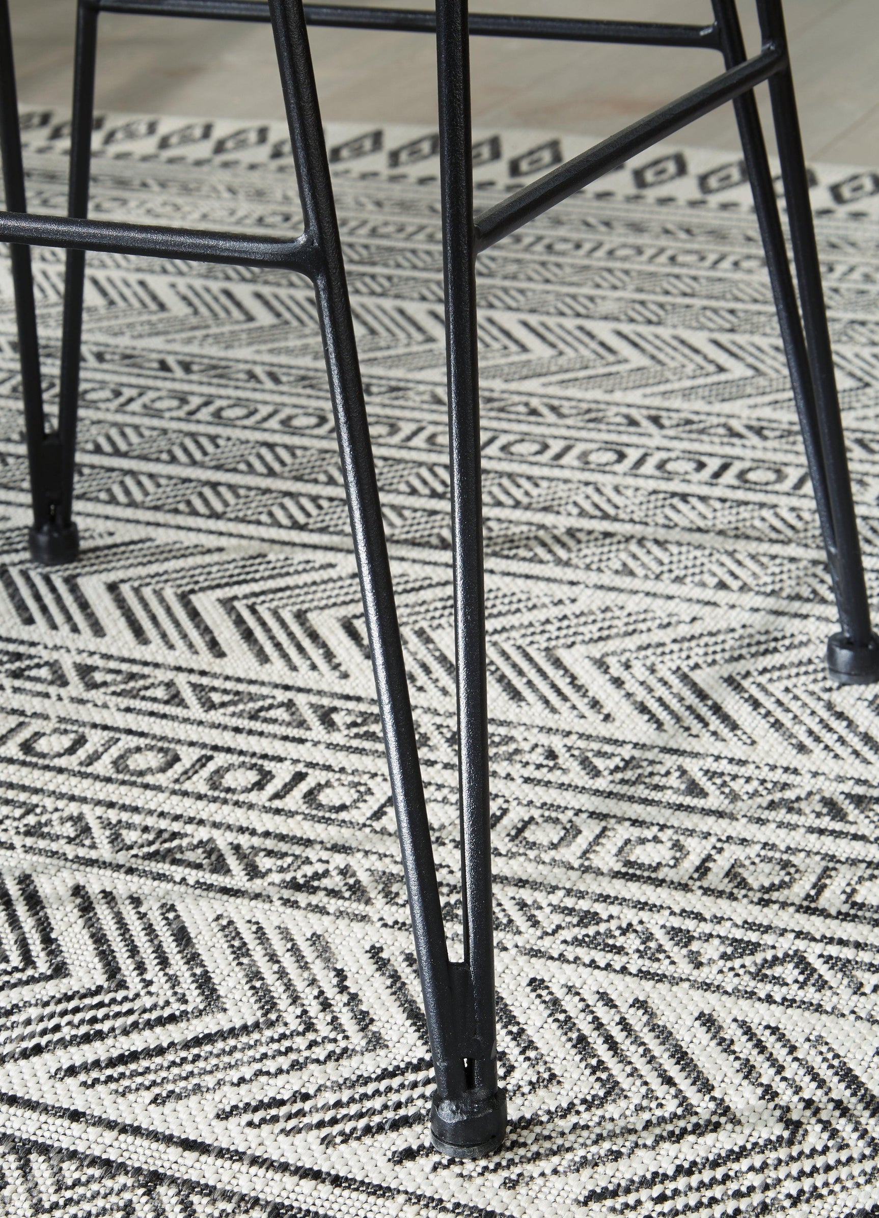 Angentree Black Bar Height Bar Stool - Ella Furniture