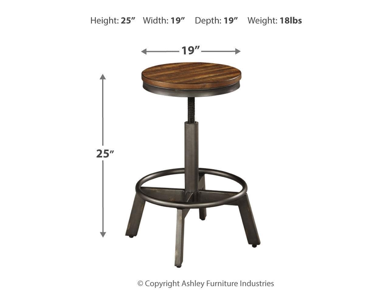Torjin Brown/Gray Counter Height Stool - Ella Furniture