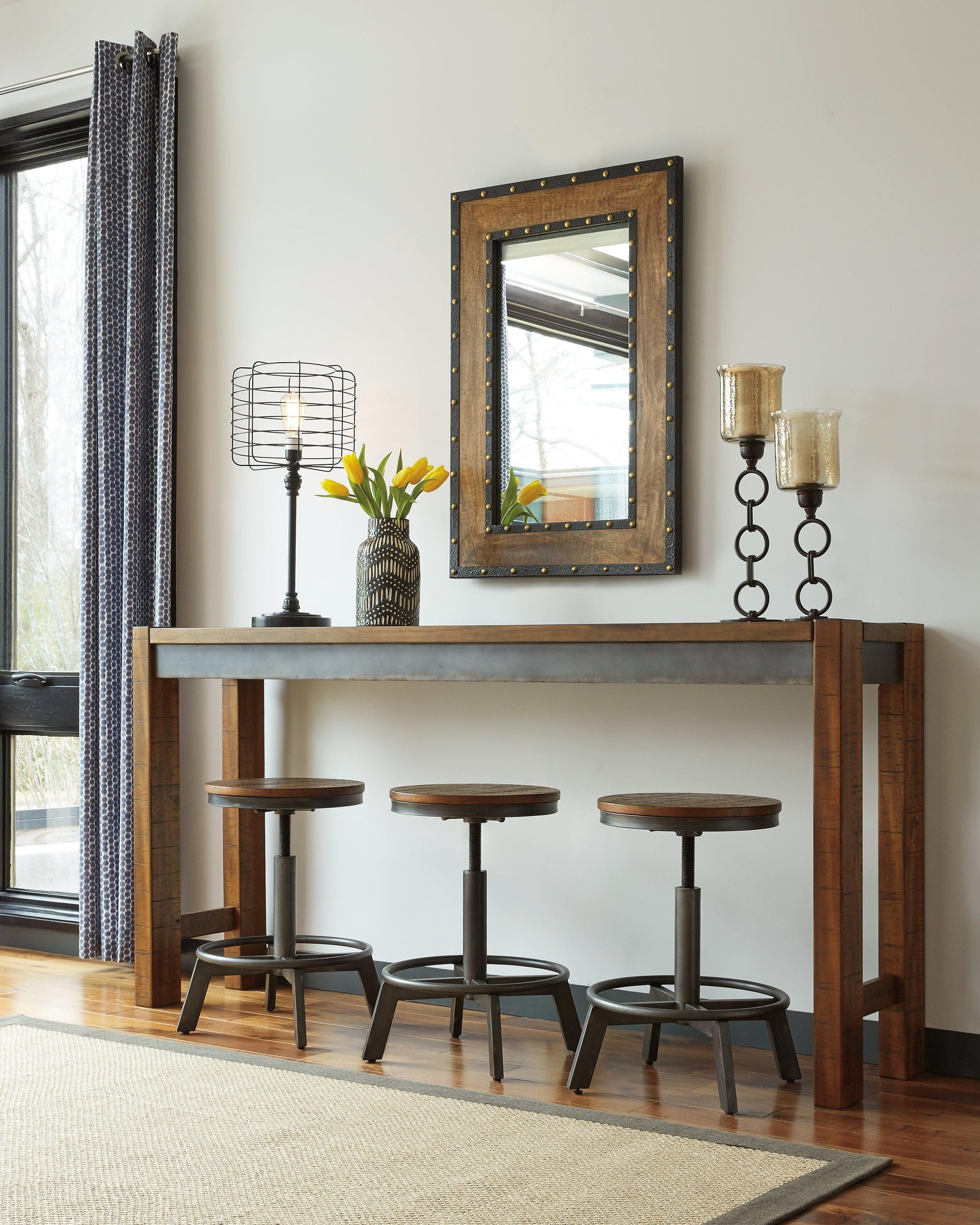Torjin Brown/Gray Counter Height Dining Table - Ella Furniture