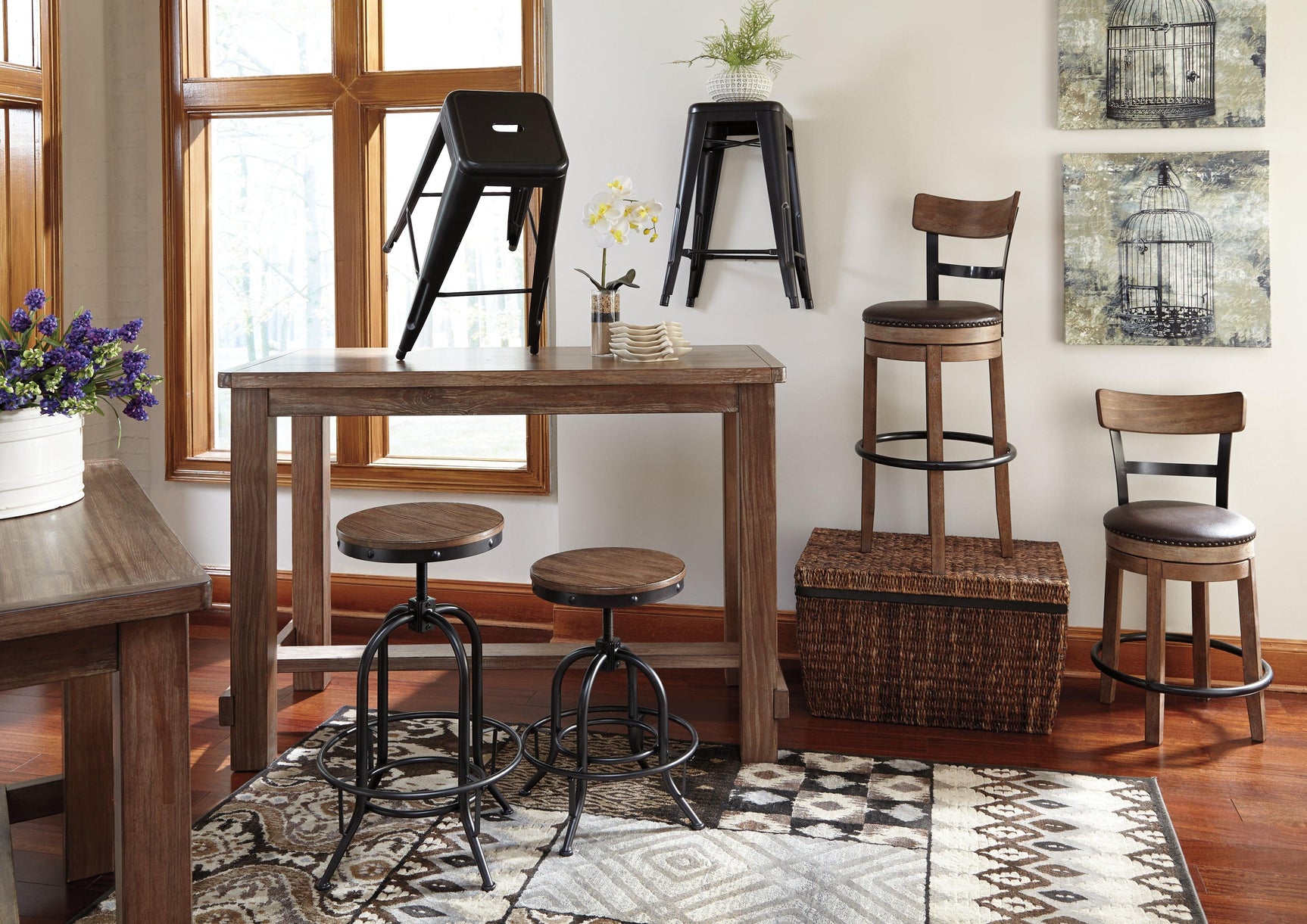 Pinnadel collection overview with multiple stools