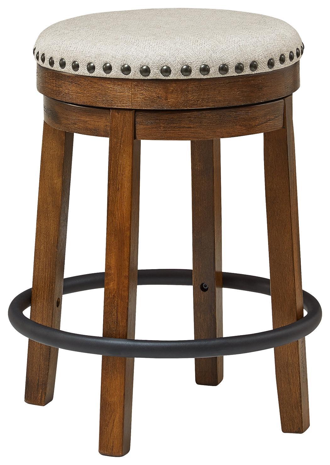 Valebeck Brown/Black Counter Height Stool - Ella Furniture
