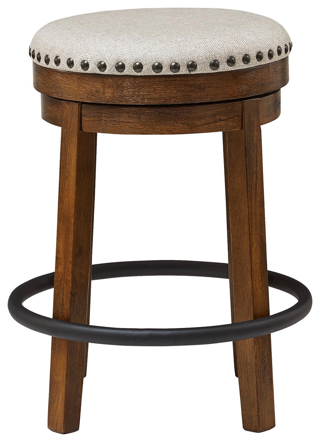 Valebeck Brown/Black Counter Height Stool - Ella Furniture