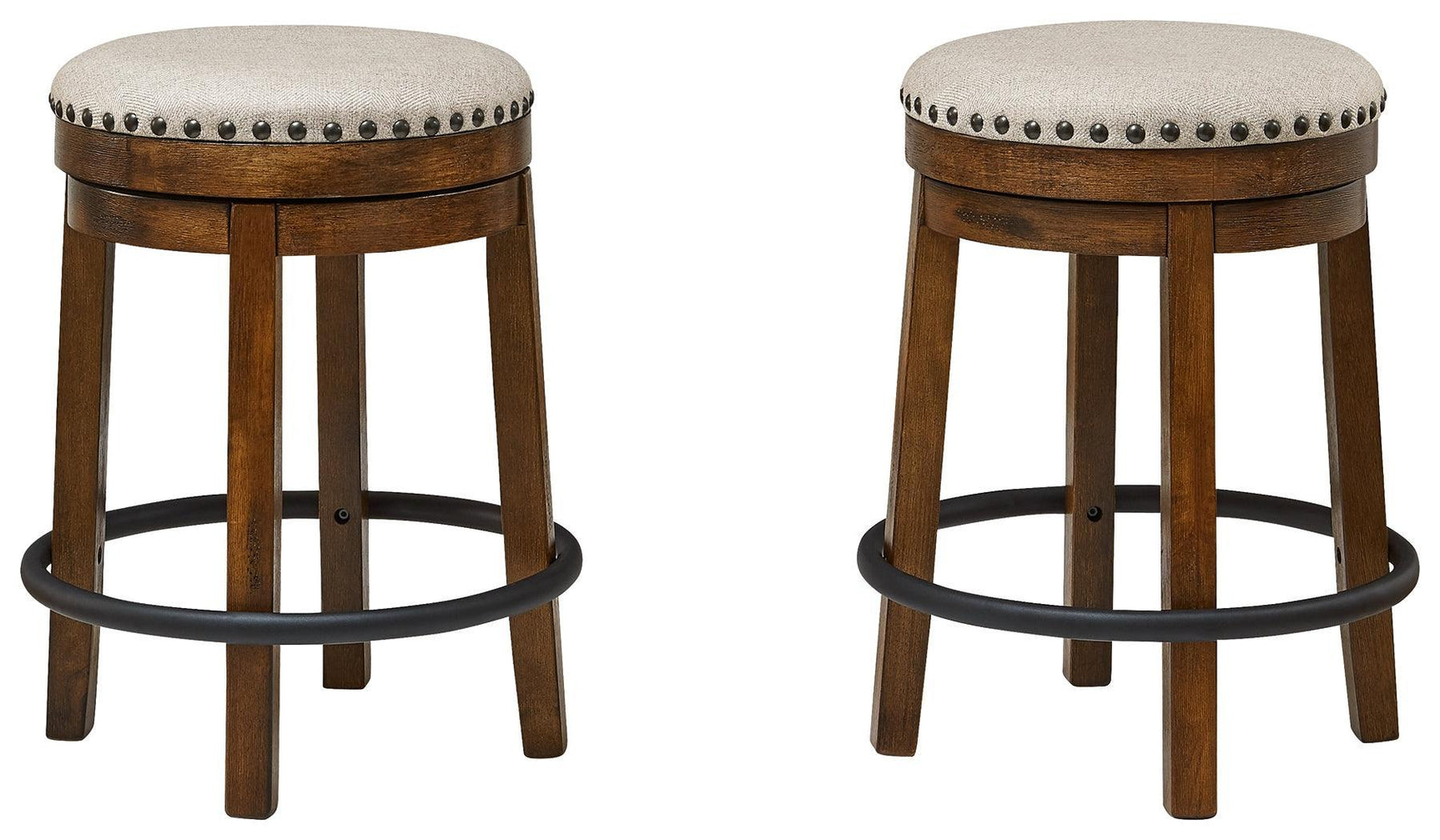 Valebeck Brown/Black Counter Height Stool - Ella Furniture