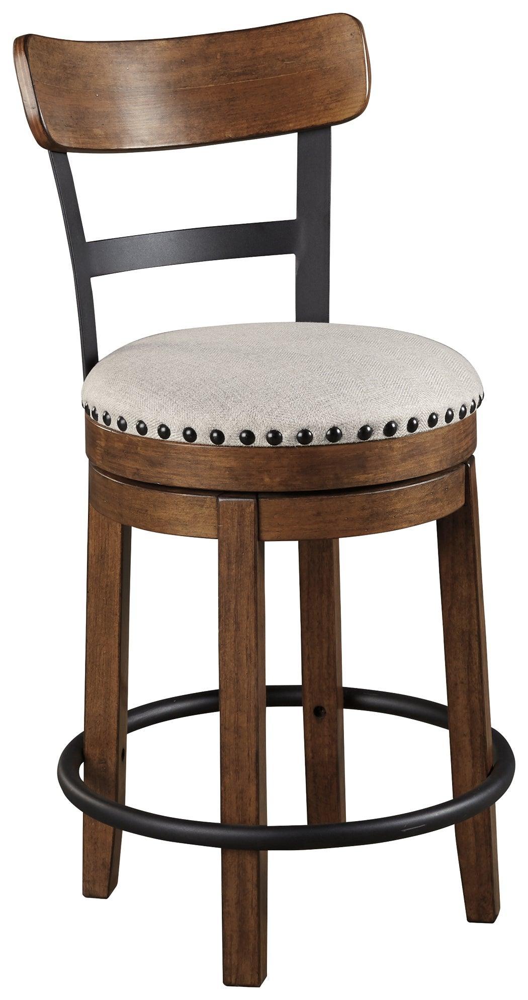Valebeck Brown Counter Height Bar Stool - Ella Furniture