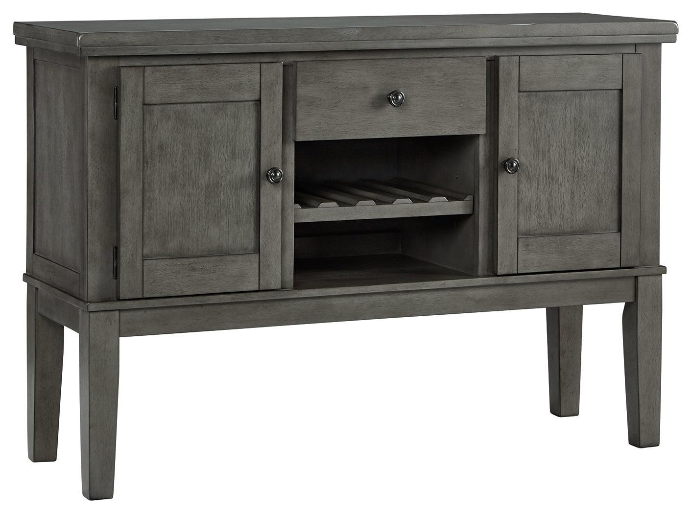 Hallanden Gray Dining Server - Ella Furniture
