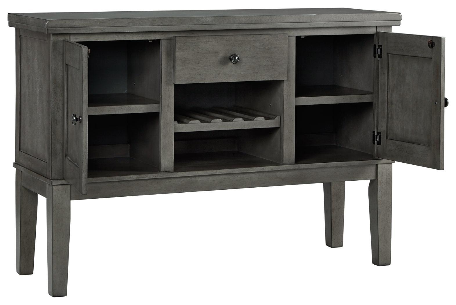 Hallanden Gray Dining Server - Ella Furniture