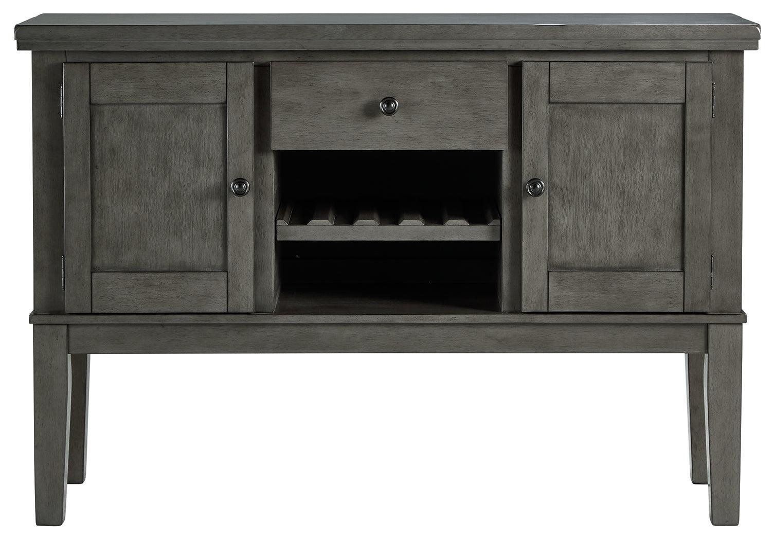 Hallanden Gray Dining Server - Ella Furniture