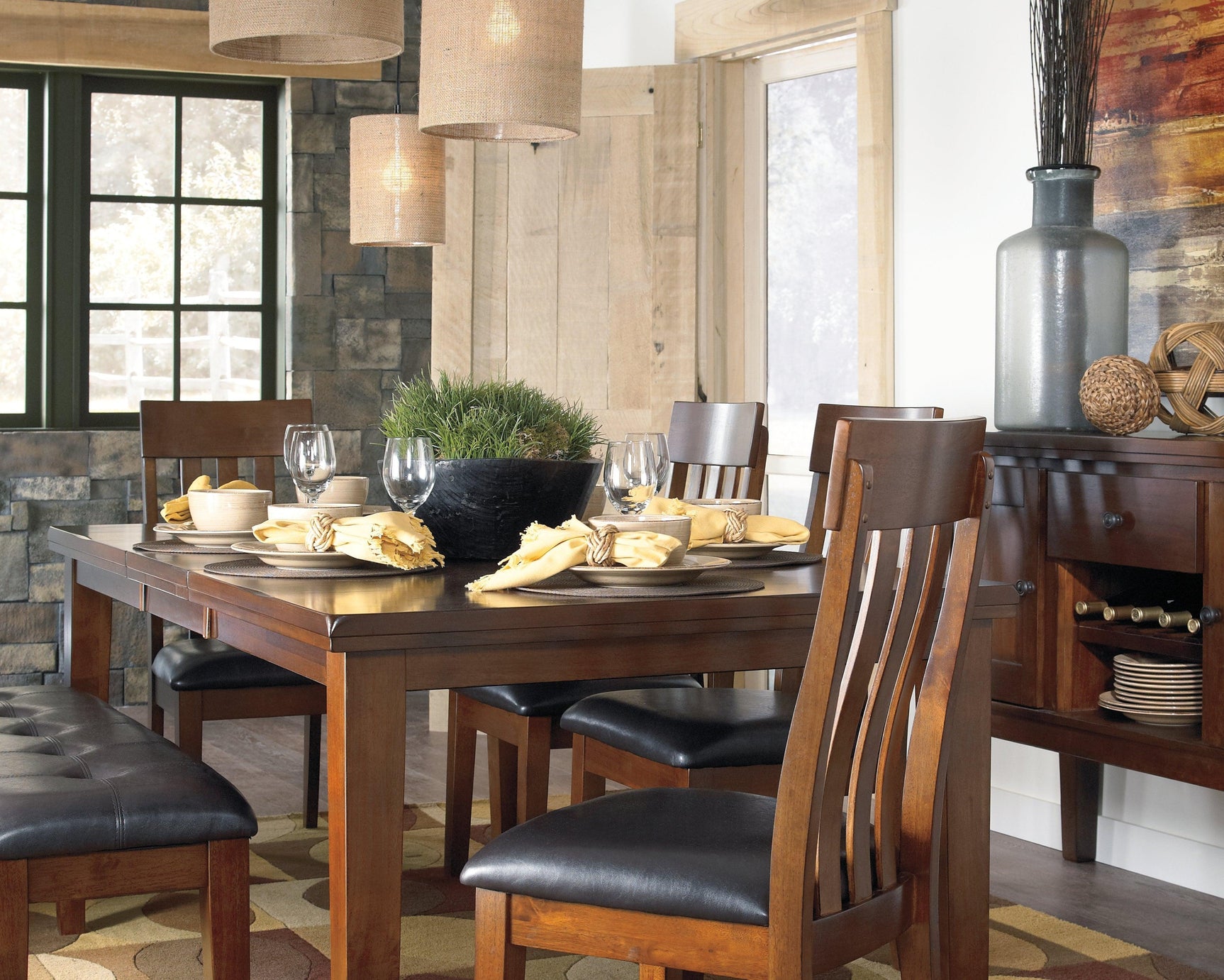 Mood setting with Ralene Dining Table styled in dining room
