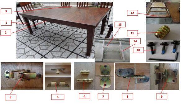 Highlight of butterfly leaf storage under table top