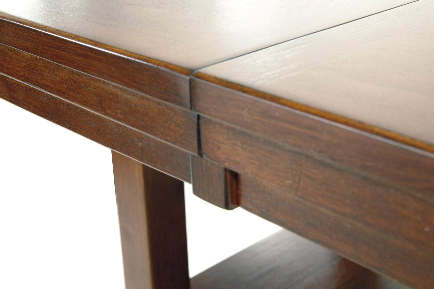 Ralene Medium Brown Counter Height Dining Extension Table - Ella Furniture
