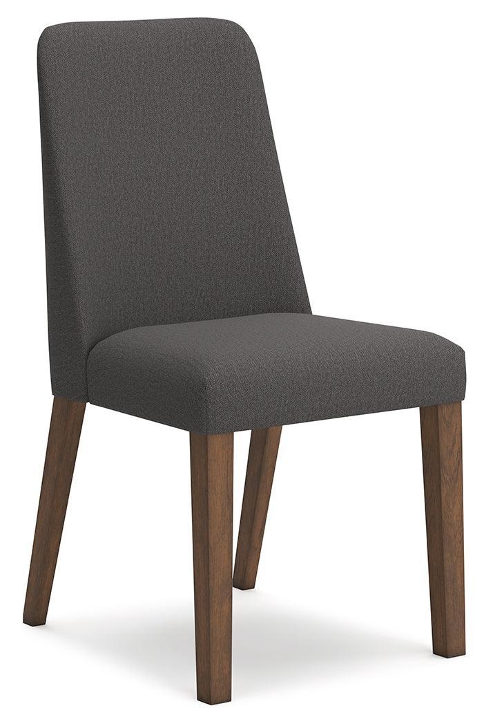 Lyncott Charcoal/brown Dining Chair - Ella Furniture