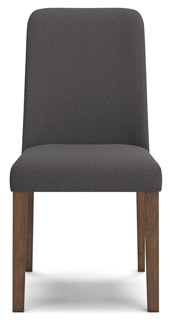 Lyncott Charcoal/brown Dining Chair - Ella Furniture