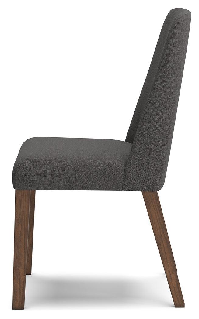 Lyncott Charcoal/brown Dining Chair - Ella Furniture