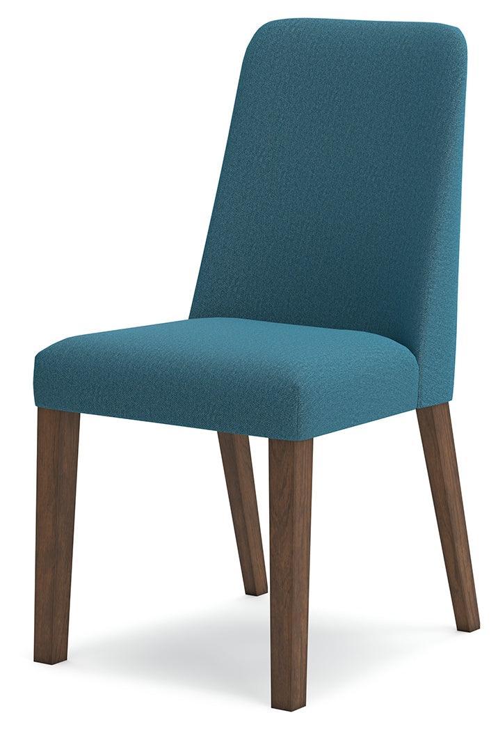 Lyncott Blue/brown Dining Chair - Ella Furniture
