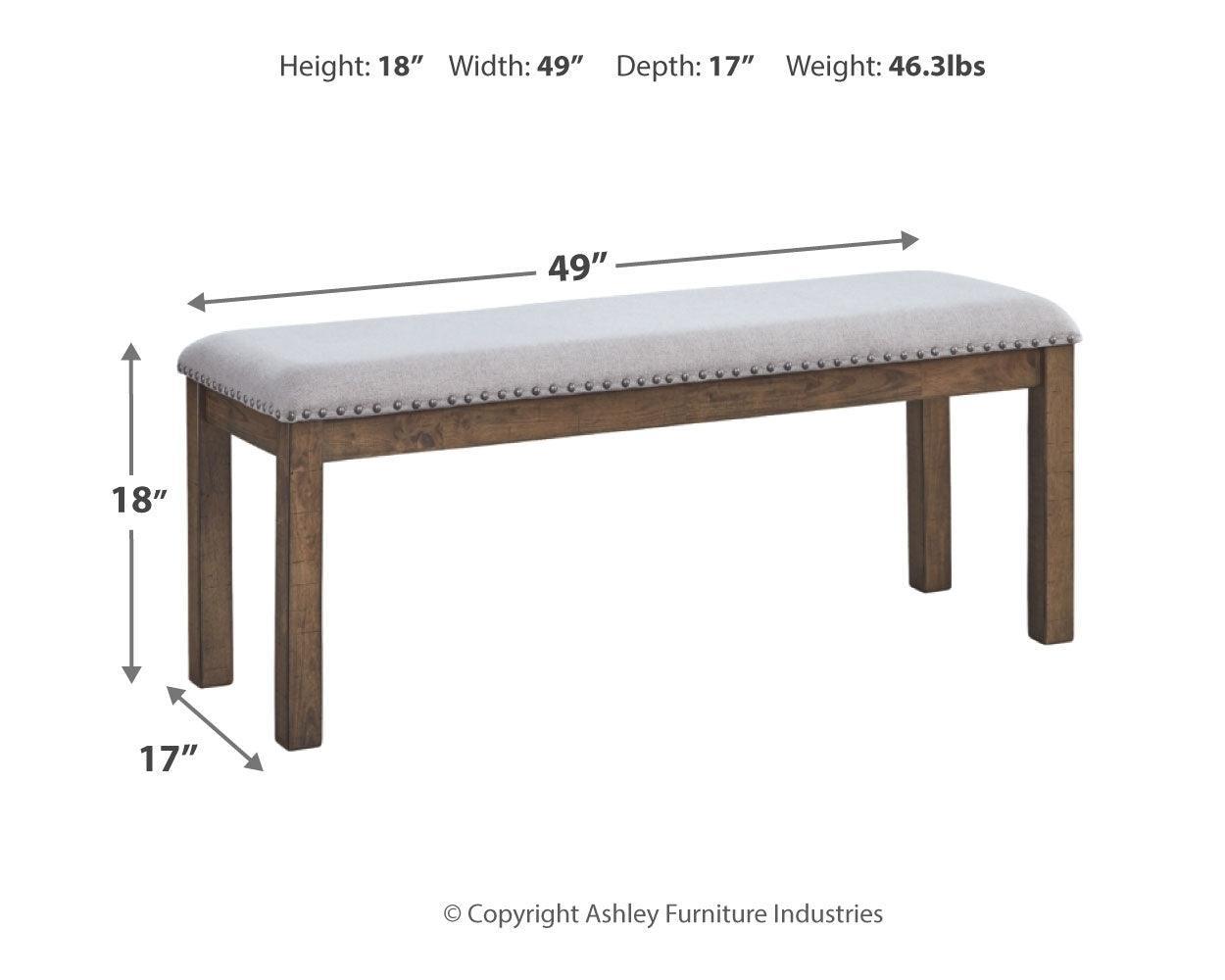 Moriville Beige Dining Bench - Ella Furniture