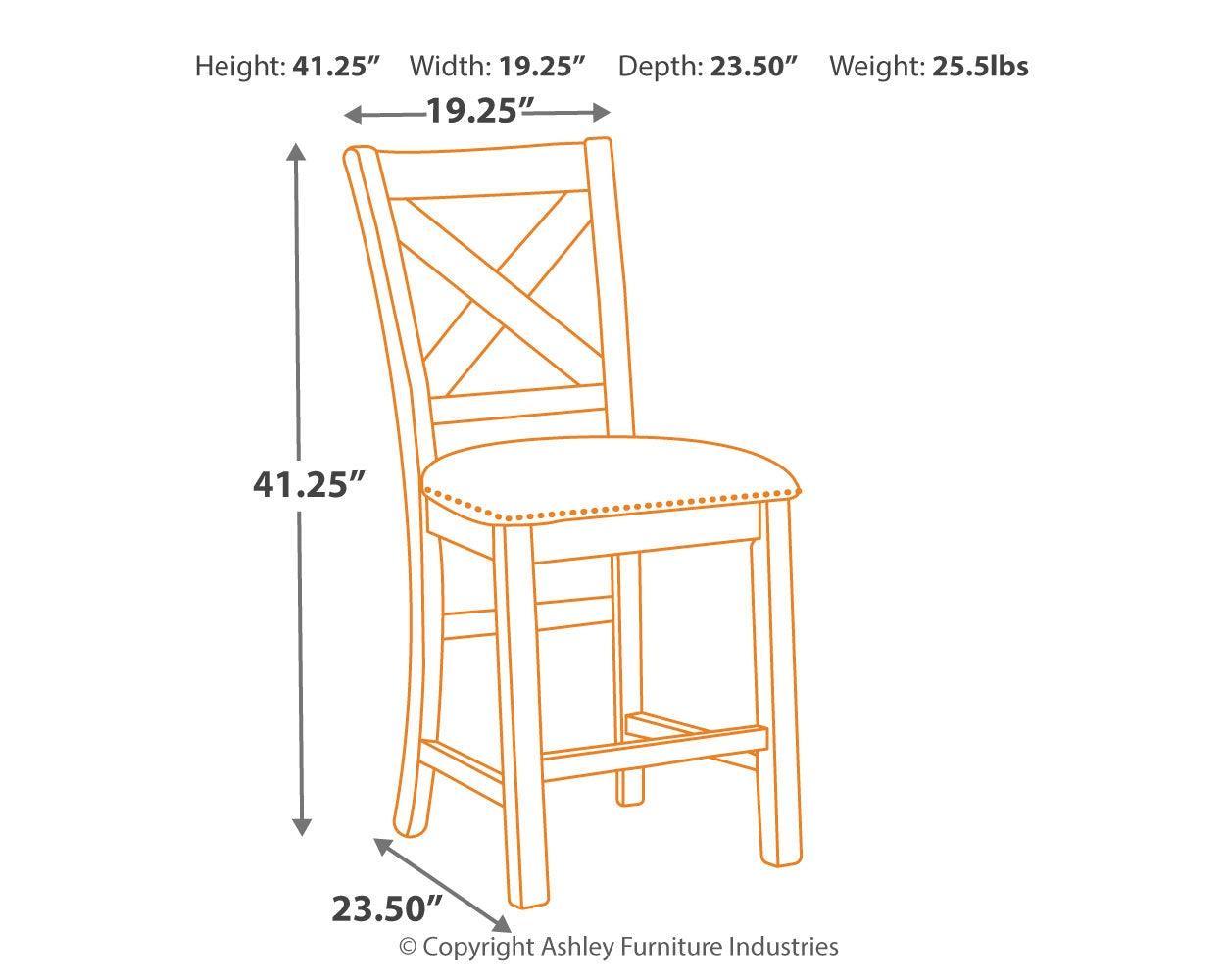 Moriville Beige Counter Height Bar Stool - Ella Furniture