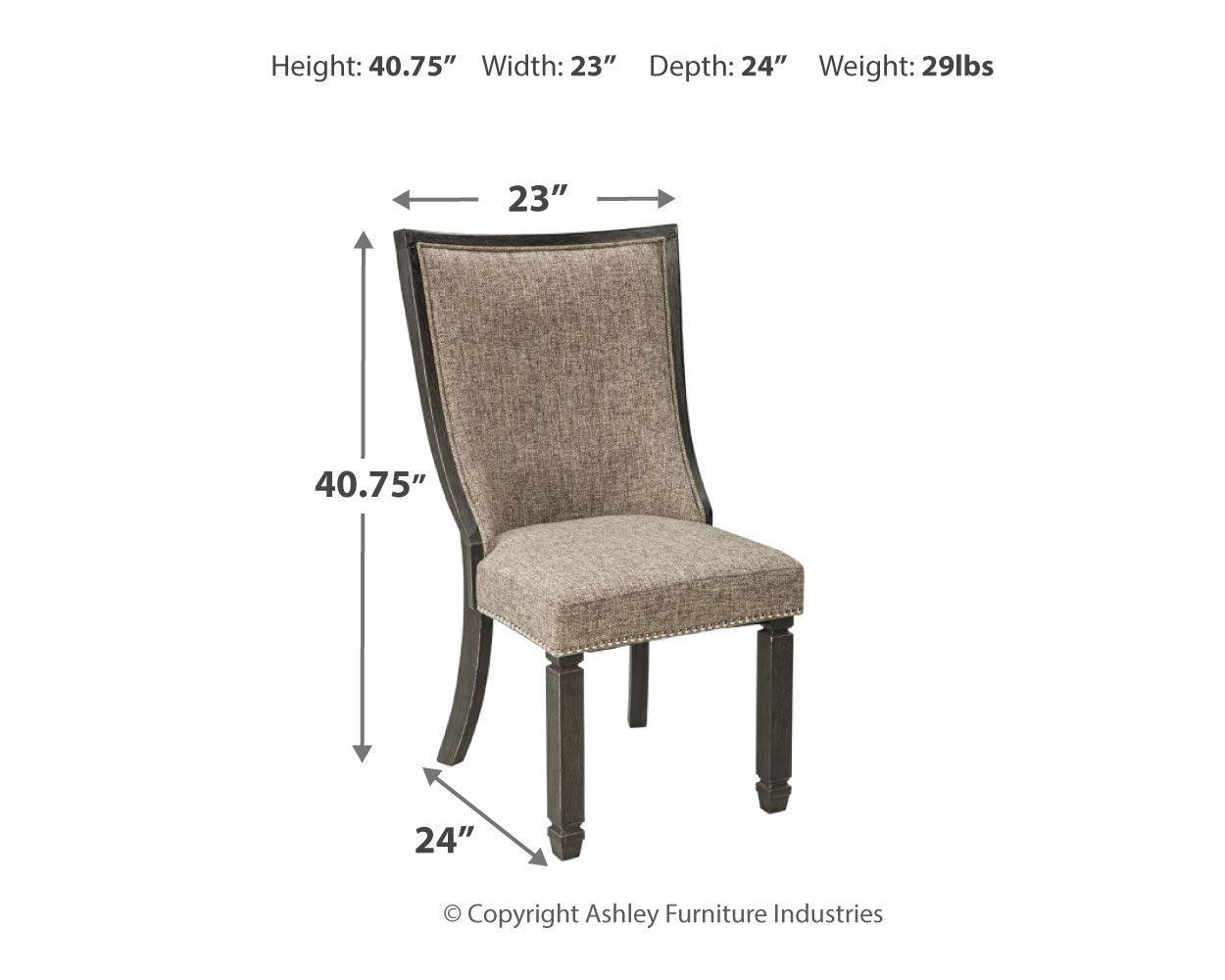 Tyler Creek Black/grayish Brown Dining Chair - Ella Furniture