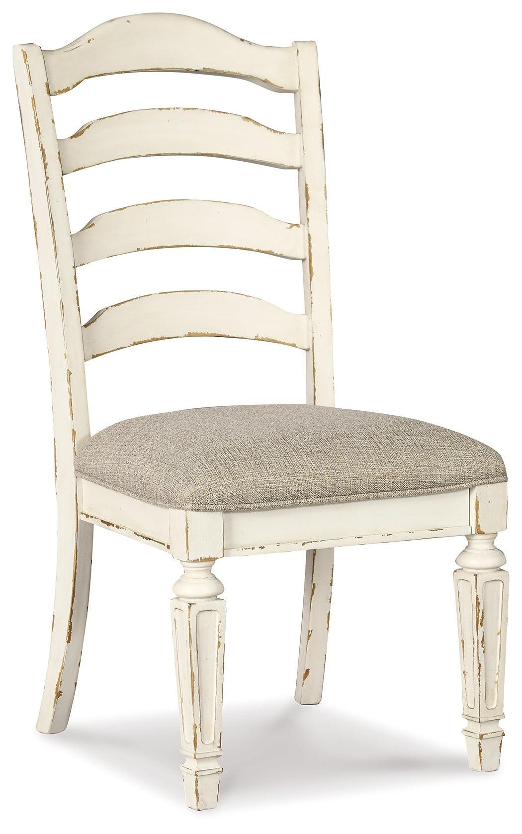 Realyn Chipped White Dining Chair D743-01 - Ella Furniture