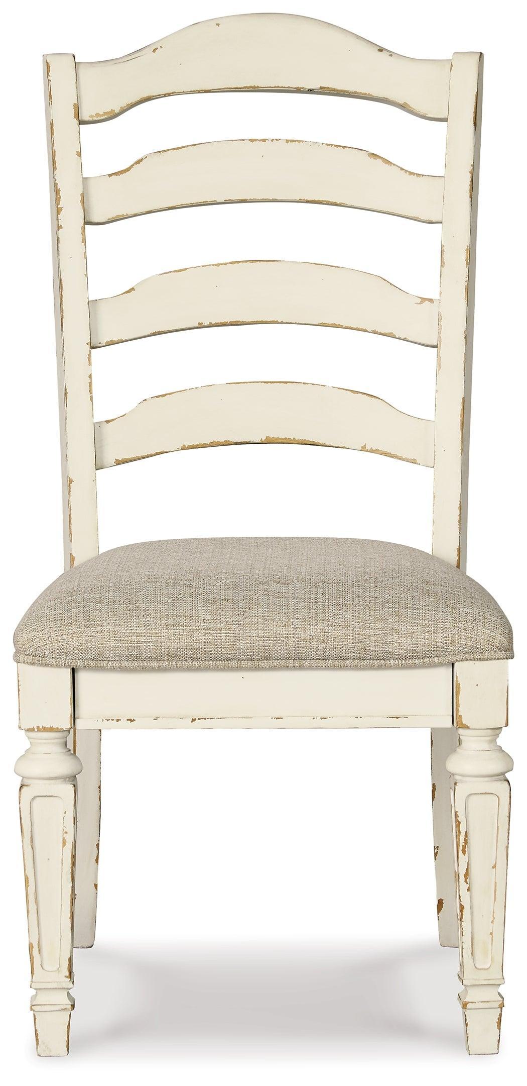 Realyn Chipped White Dining Chair D743-01 - Ella Furniture