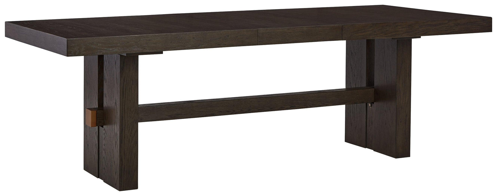 Burkhaus Dark Brown Dining Extension Table - Ella Furniture