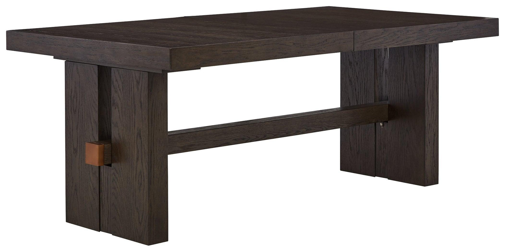 Burkhaus Dark Brown Dining Extension Table - Ella Furniture