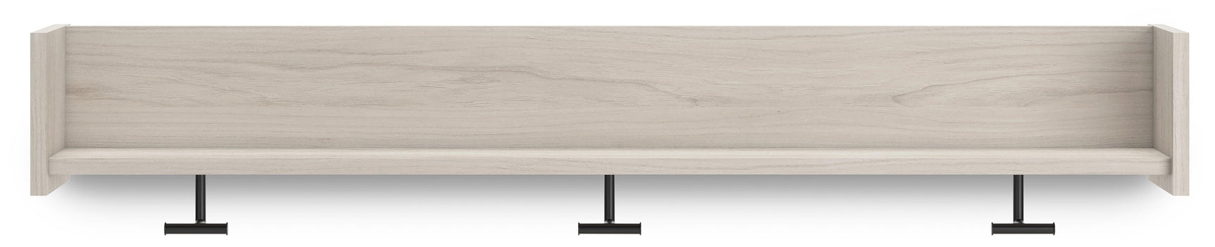 Socalle Light Natural Wall Mounted Coat Rack With Shelf - Ella Furniture
