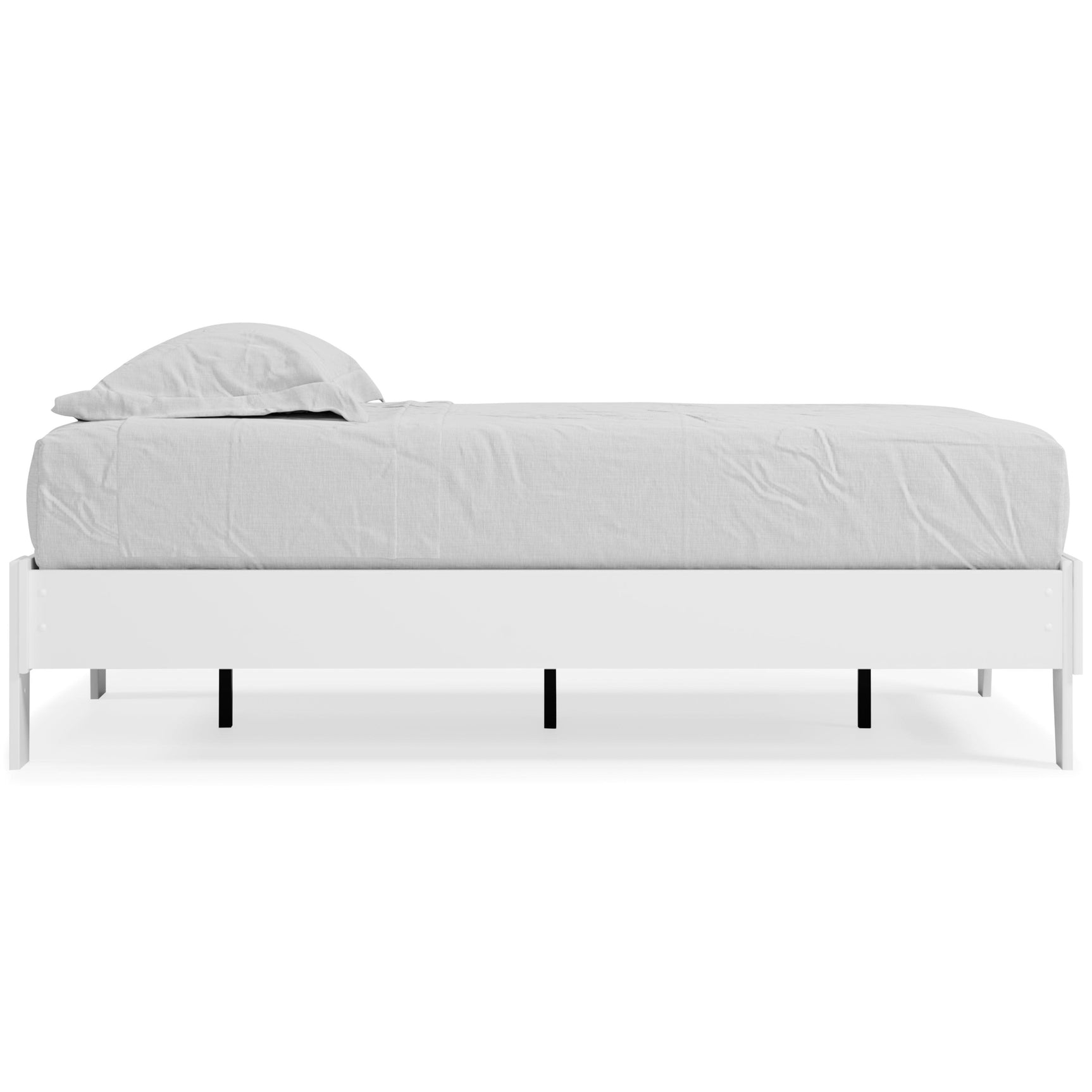 Piperton White Twin Platform Bed - Ella Furniture