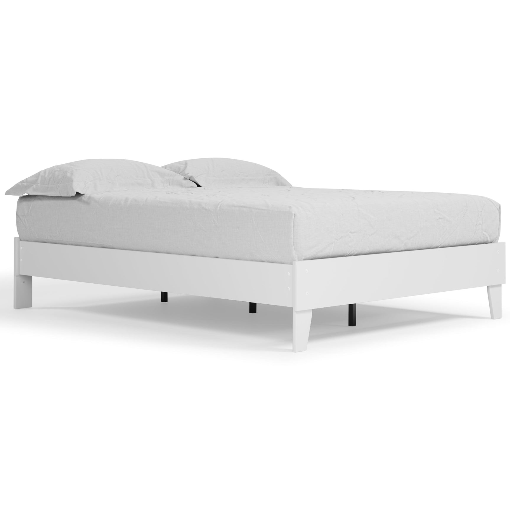 Piperton White Queen Platform Bed - Ella Furniture