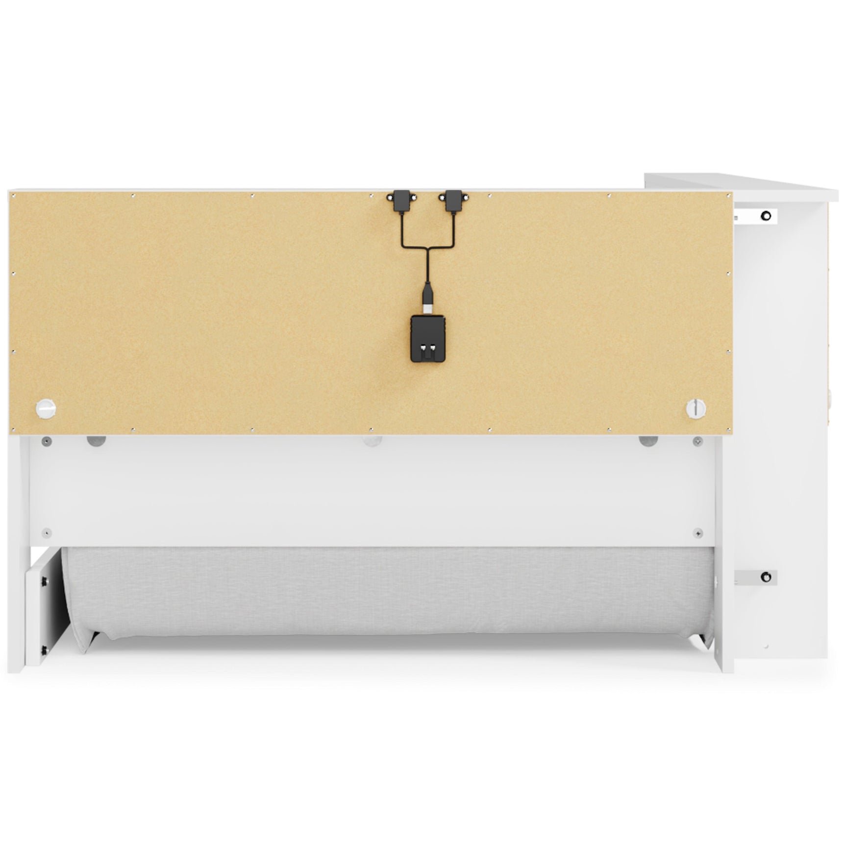 Piperton White Twin Bookcase Storage Bed - Ella Furniture