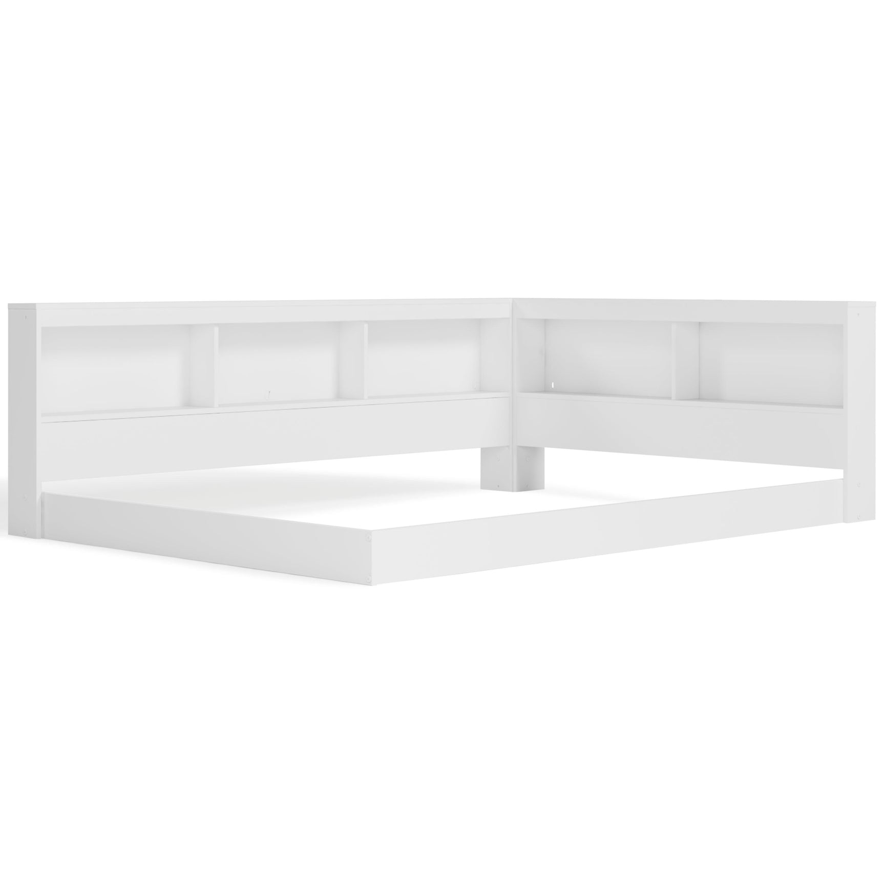 Piperton White Full Bookcase Storage Bed - Ella Furniture