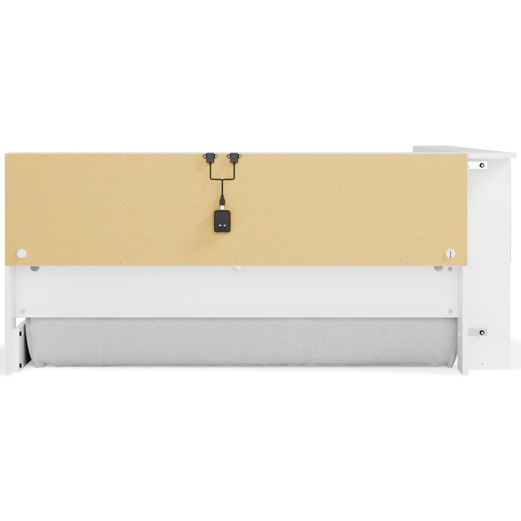 Piperton White Full Bookcase Storage Bed - Ella Furniture