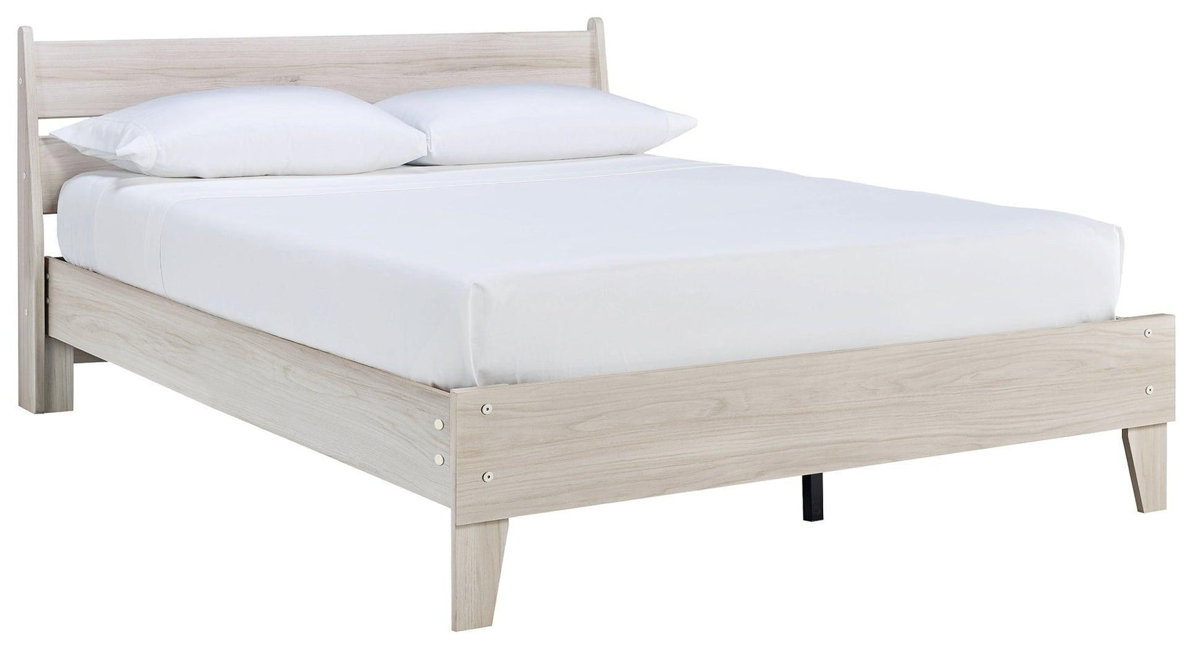 Socalle Natural Queen Panel Platform Bed - Ella Furniture
