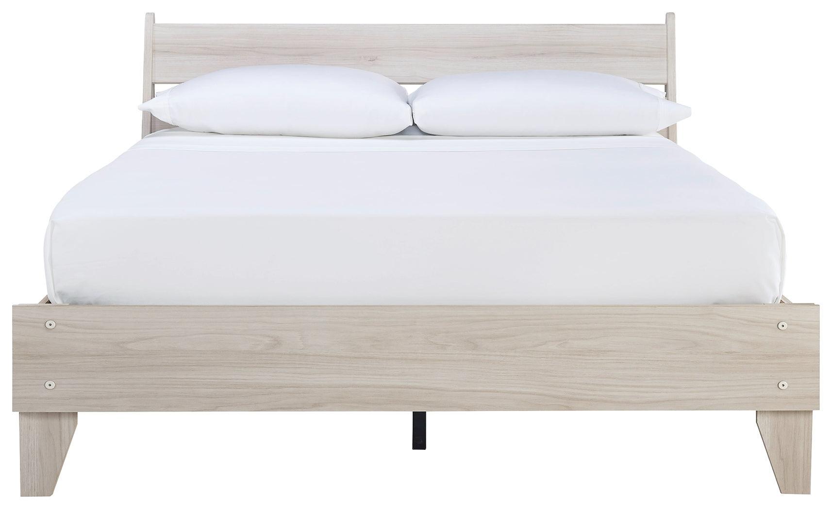 Socalle Natural Queen Panel Platform Bed - Ella Furniture