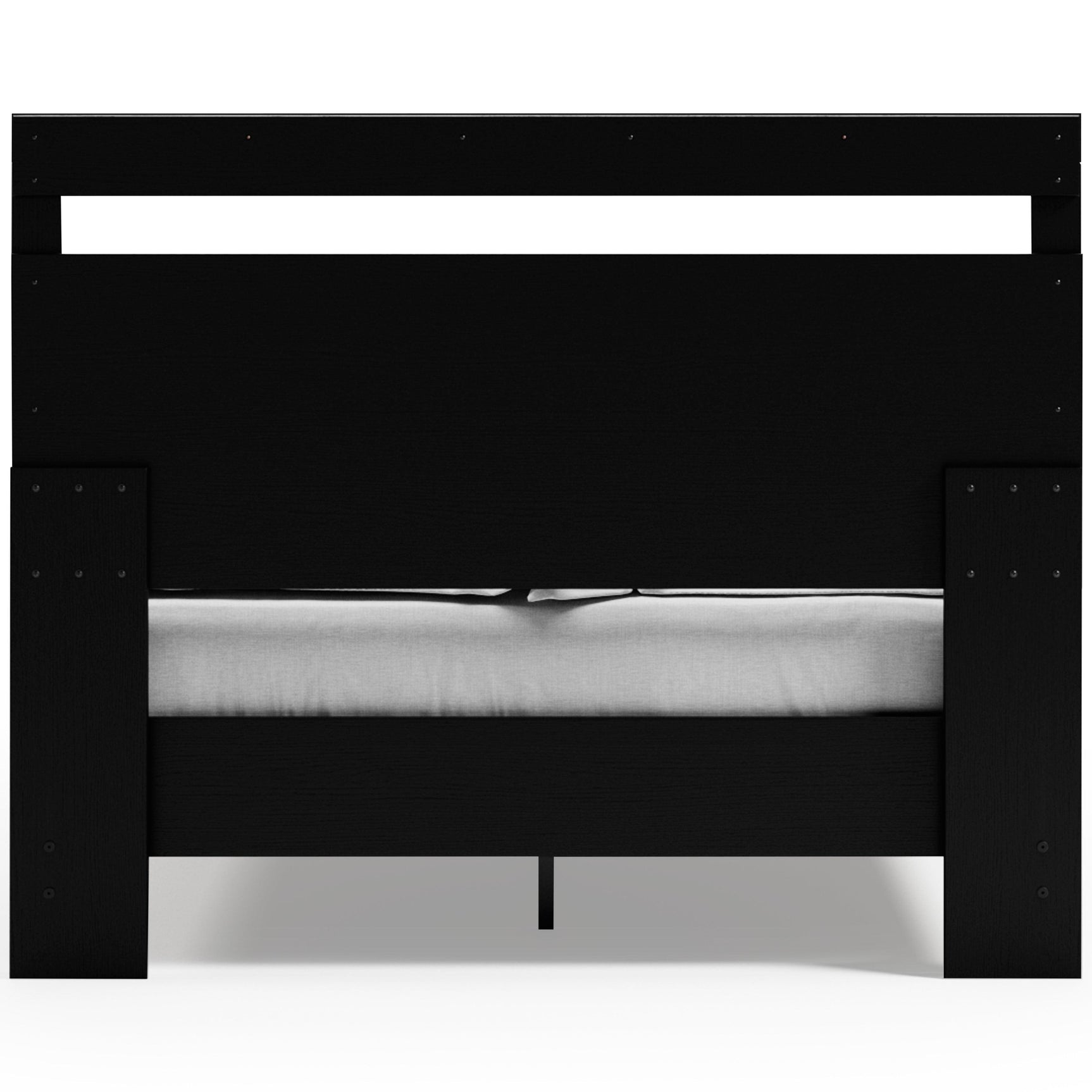 Finch Black/brown Queen Panel Platform Bed - Ella Furniture