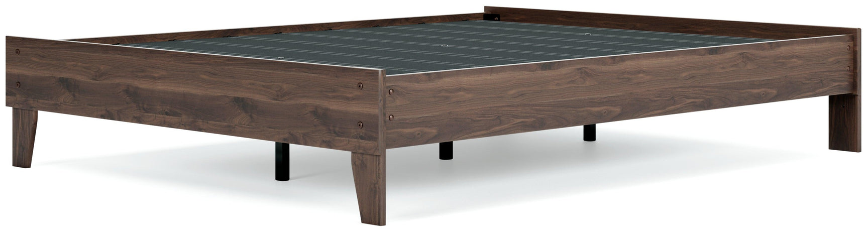 Calverson Mocha Queen Platform Bed - Ella Furniture