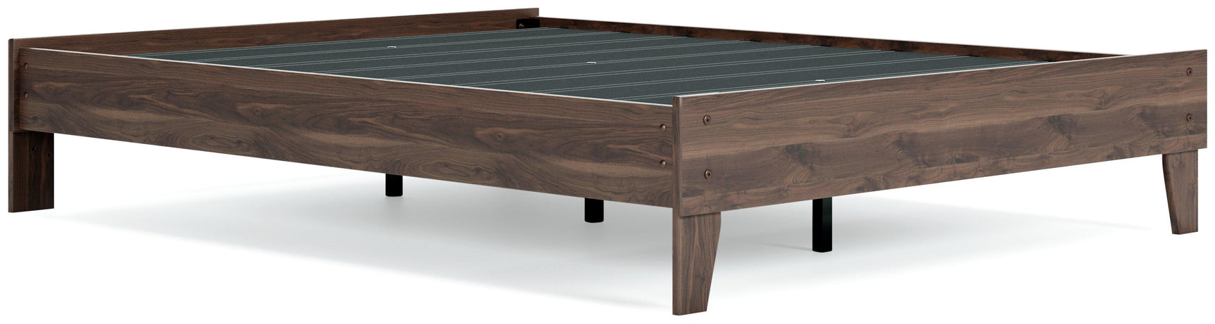 Calverson Mocha Queen Platform Bed - Ella Furniture