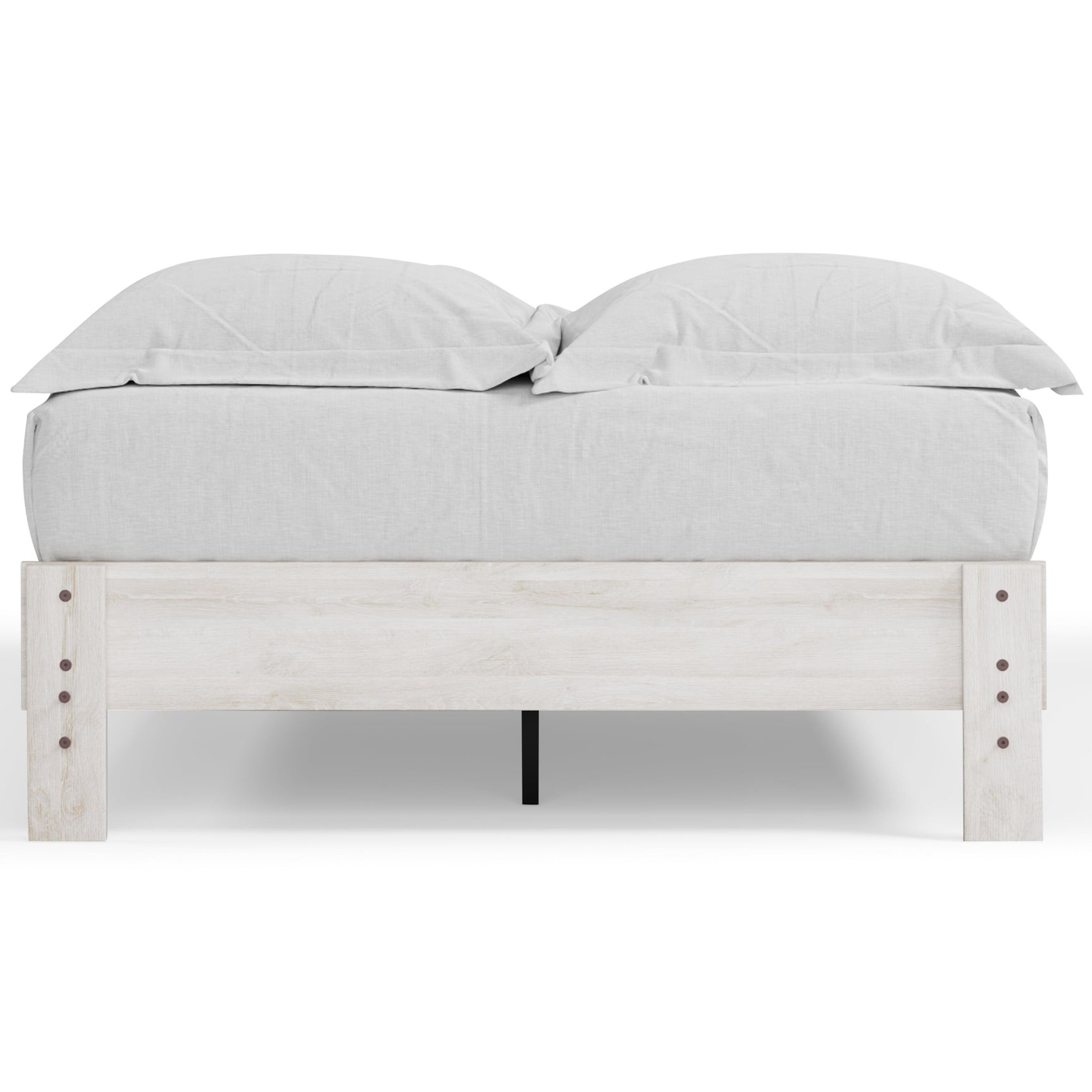 Shawburn Whitewash Full Platform Bed - Ella Furniture
