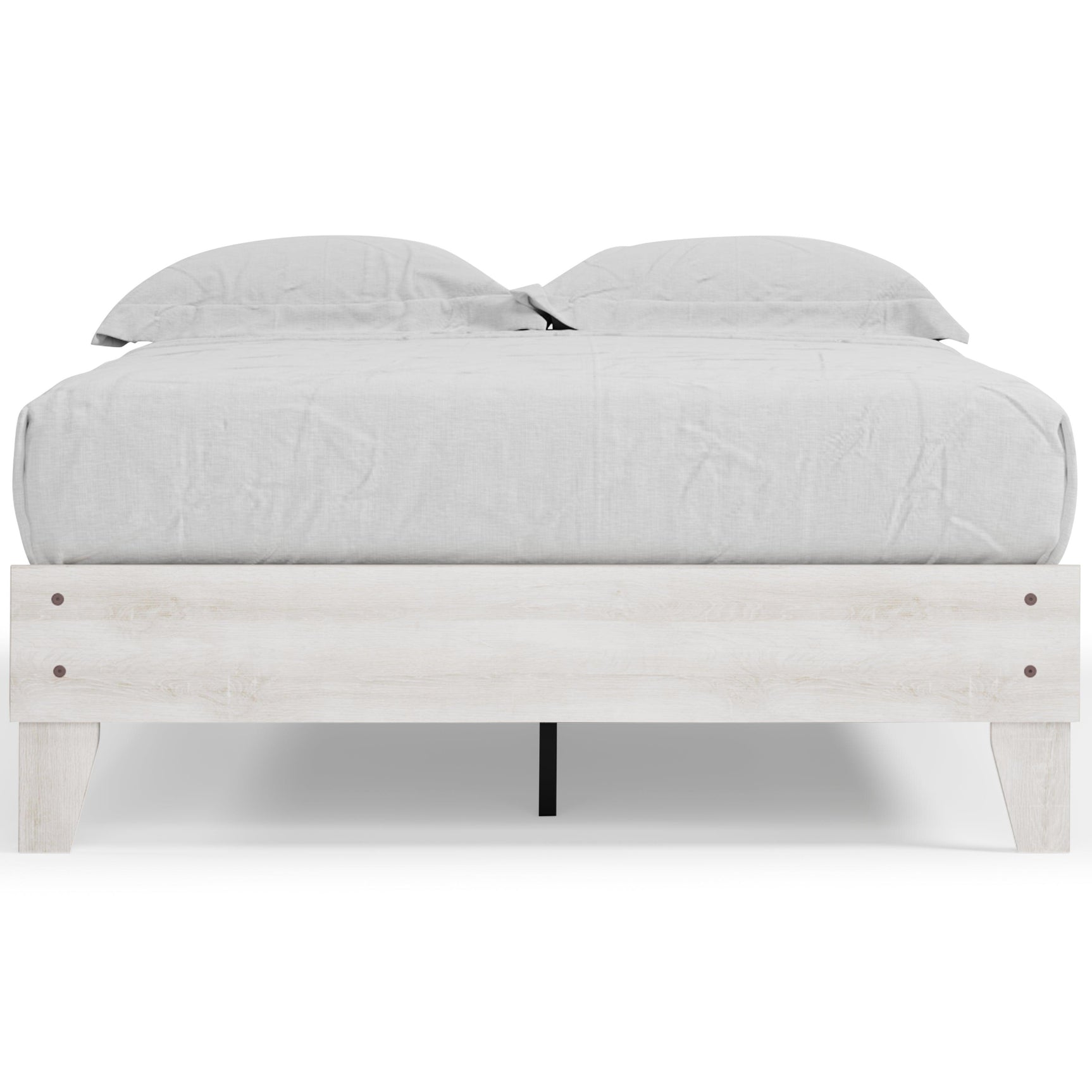 Shawburn Whitewash Full Platform Bed - Ella Furniture