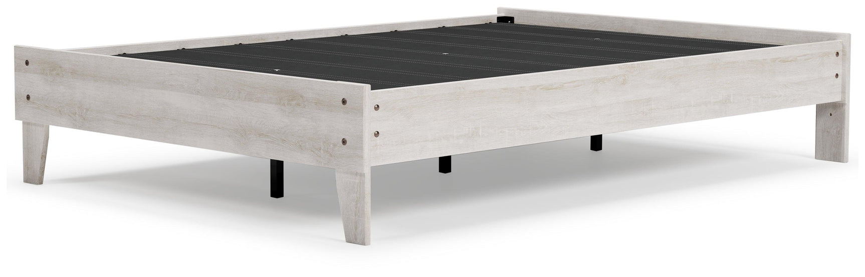 Shawburn Whitewash Full Platform Bed - Ella Furniture