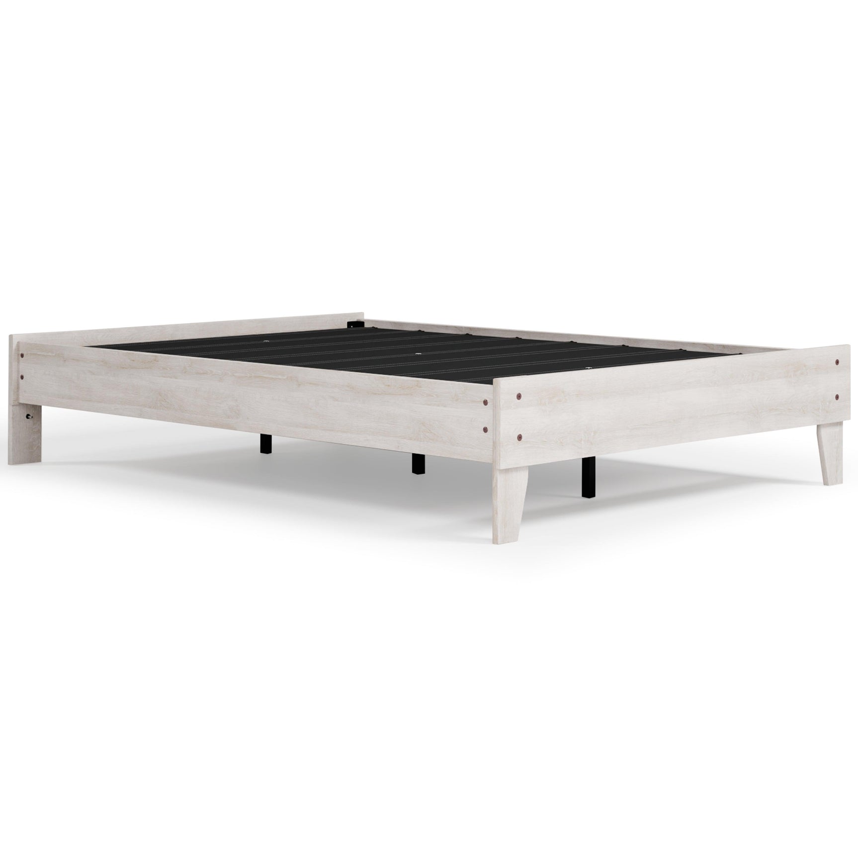 Shawburn Whitewash Full Platform Bed - Ella Furniture