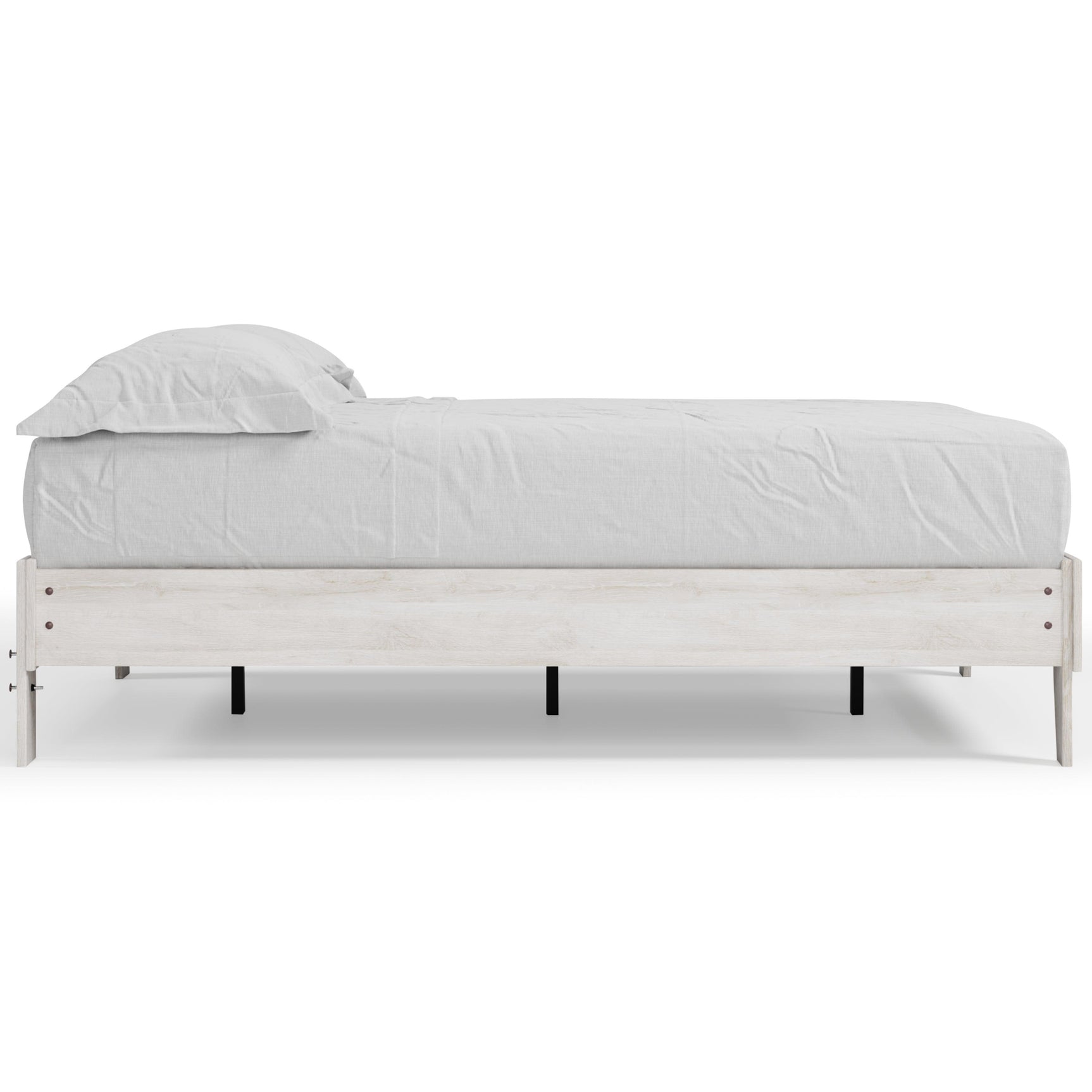 Shawburn Whitewash Full Platform Bed - Ella Furniture