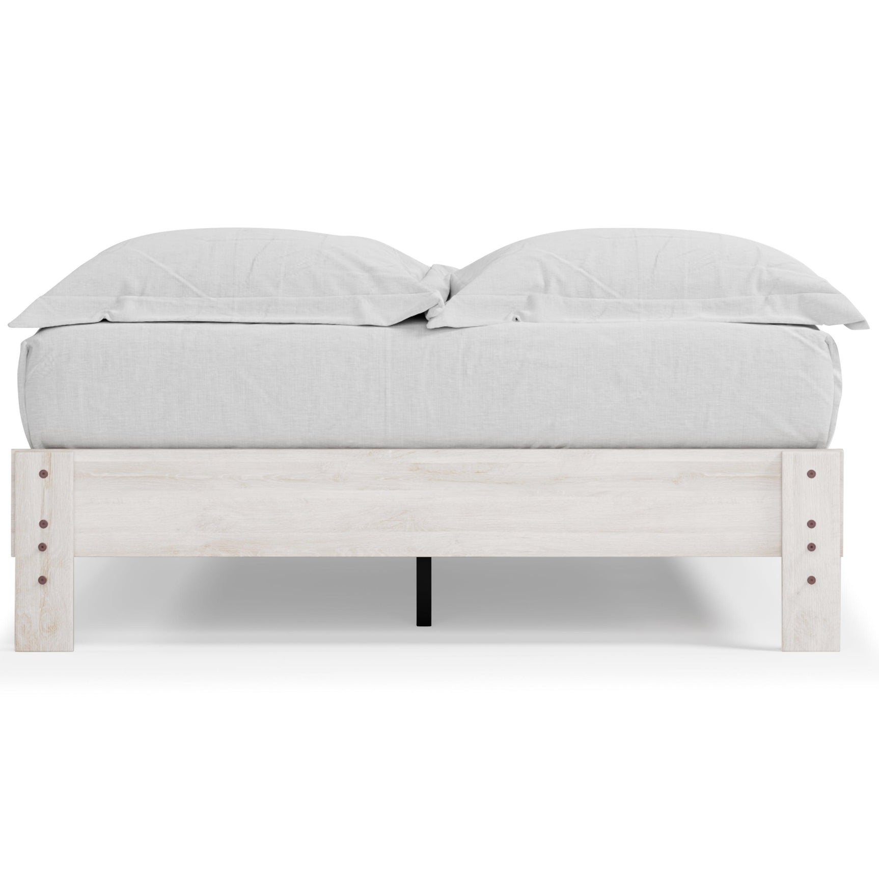 Shawburn Whitewash Queen Platform Bed - Ella Furniture