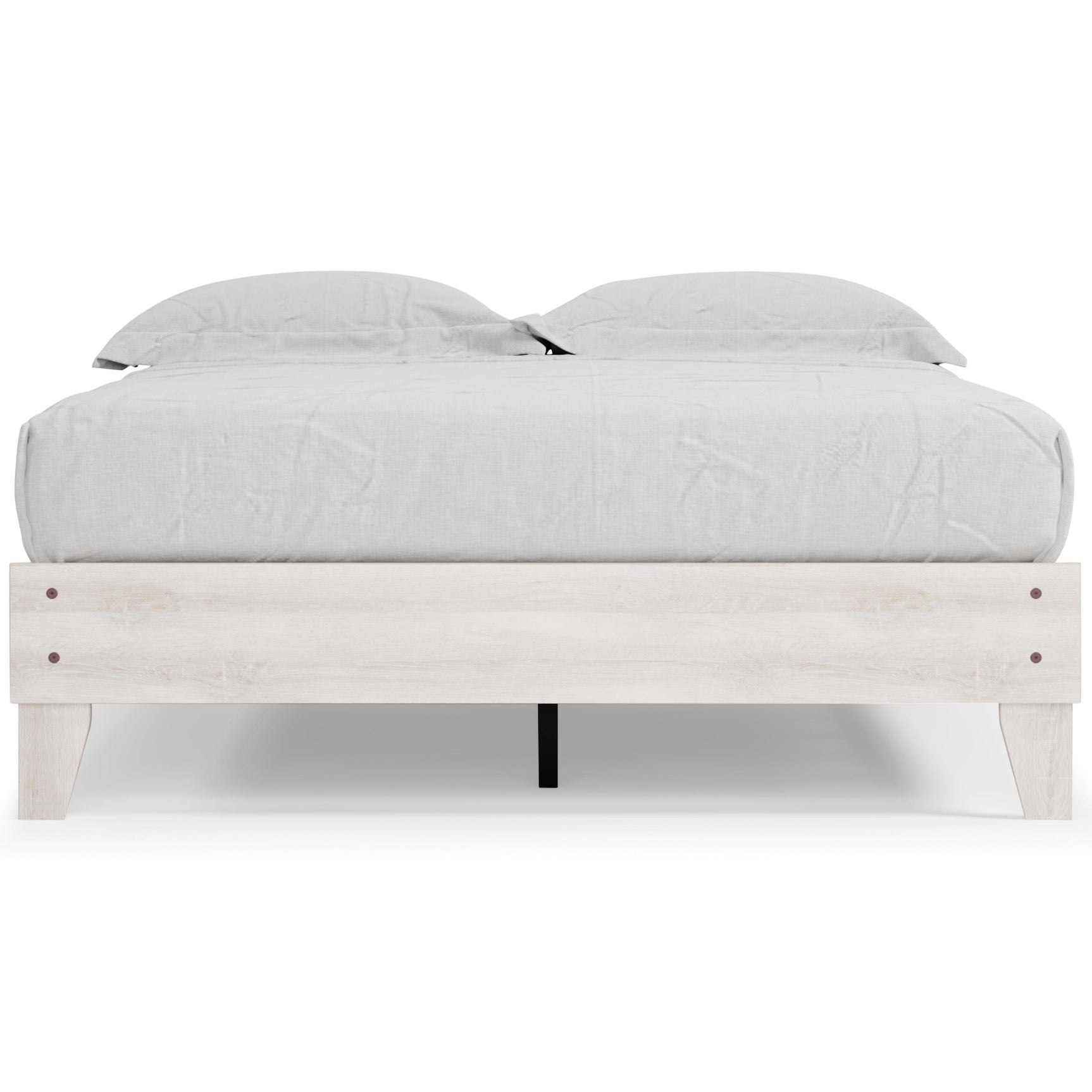 Shawburn Whitewash Queen Platform Bed - Ella Furniture