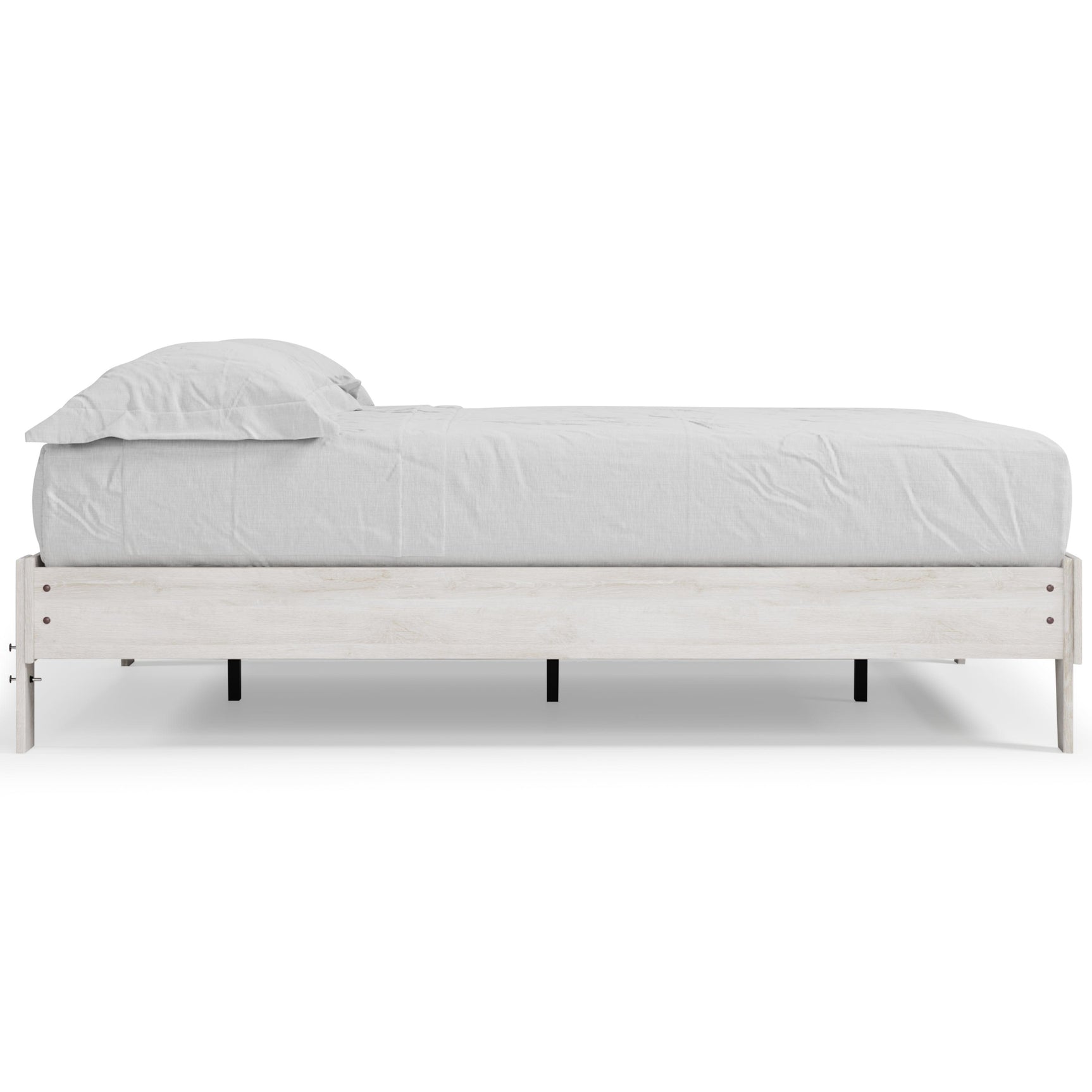 Shawburn Whitewash Queen Platform Bed - Ella Furniture